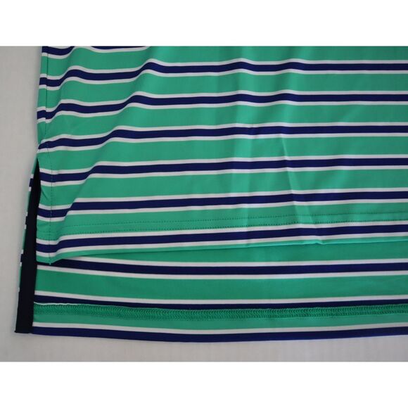 RLX Ralph Lauren Men's Sz L Green Multi Striped Golf Performance Polo Shirt - Picture 8 of 11